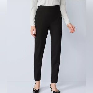 Ann Taylor Petite Natalie Pant Curvy Fit 4P Black High Rise NWT